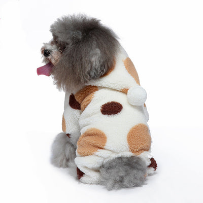 Traje Térmico Acolchado para Perros con Lunares y Doble Capa de Velvet Cordero - Image 5