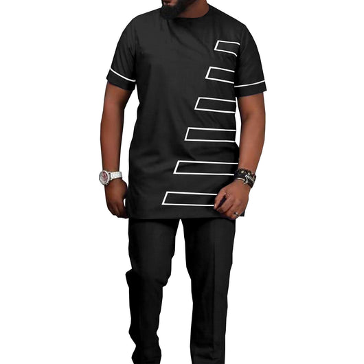 Traje Casual Hombre Estampado Étnico Africano Batik - Image 33