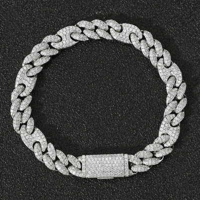 Pulsera Cubana Hip Hop con Circonitas Incrustadas para Hombre y Mujer - Image 4