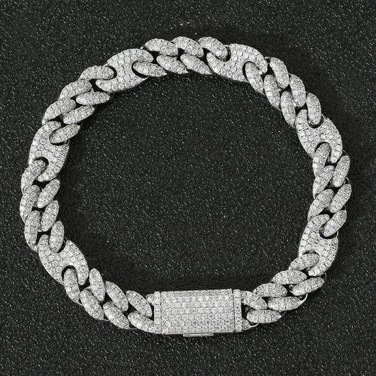 Pulsera Cubana Hip Hop con Circonitas Incrustadas para Hombre y Mujer - Image 4