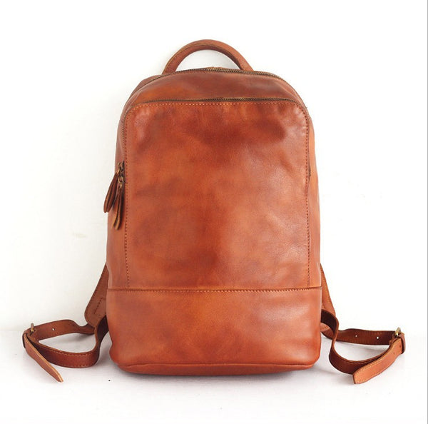 Bolsa de Viaje en Cuero Genuino con Acabado Vintage Artesanal