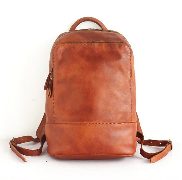 Bolsa de Viaje en Cuero Genuino con Acabado Vintage Artesanal