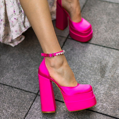 Tacones Plataforma 14cm con Brillantes Cristal - Image 37