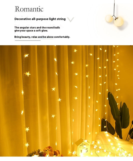 Guirnalda de Luces LED en Forma de Estrellas para Exterior - 3 Metros - Image 10
