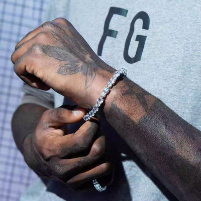 Pulsera para Hombre Acero Inoxidable con Circones y Cierre de Resorte - Image 5