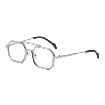 Gafas de Sol Steampunk Marco Poligonal Compacto - Image 12