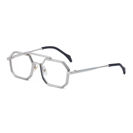 Gafas de Sol Steampunk Marco Poligonal Compacto - Image 12