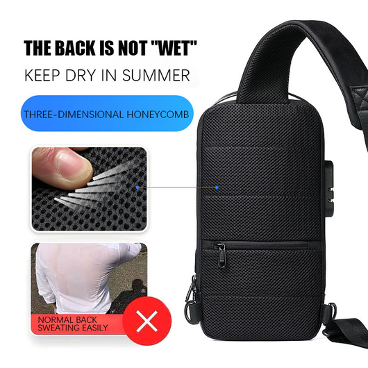 Mochila Crossbody Impermeable Antirrobo para Hombre - Bolsa de Viaje Oxford Multifunción - Image 32