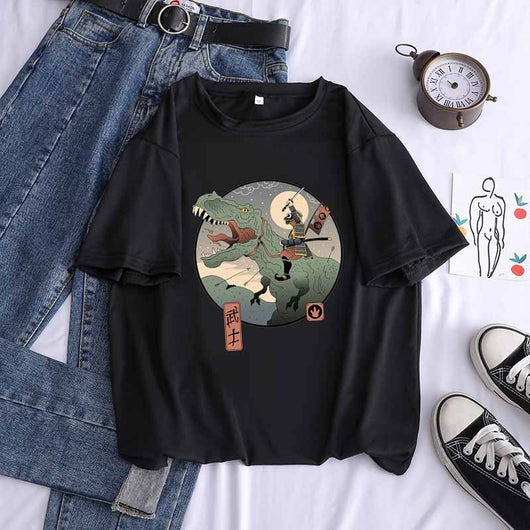Camiseta Suelta de Cuello Redondo y Manga Corta - Image 15