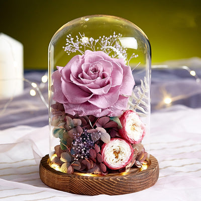 Rosa Gigante Eterna en Cúpula de Cristal - Regalo Romántico para San Valentín - Image 4