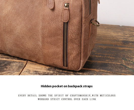 Mochila de Cuero para Hombre - Backpack de Gran Capacidad para Viajes - Image 13