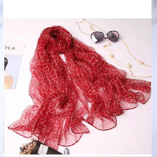 Pañuelo de Seda Decorativo Versátil para Mujer - Image 3