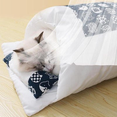 Cama Térmica para Gatos con Saco de Dormir Removible y Almohada - Image 6