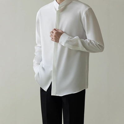 Camisa de Negocios Moderna Hombre Corte Coreano Antimanchas sin Arrugas - Image 4