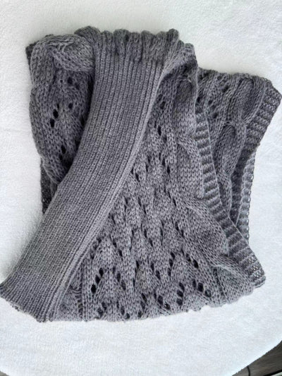 Chal Tejido Cálido Otoño-Invierno con Mangas Caladas para Mujer - Image 19