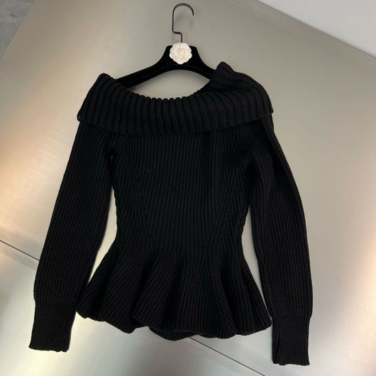 Suéter Raglan con Volantes en Cintura y Mangas Largas - Image 11