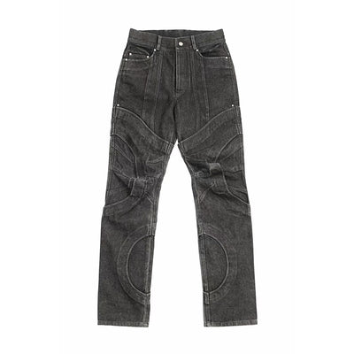 Pantalones Vaqueros Rectos Desgastados con Parches Efecto Vintage - Image 10