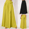 Pantalón Ancho de Algodón y Lino - Cintura Alta Suelta y Cómoda