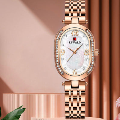 Reloj Elegante para Mujer con Diamantes