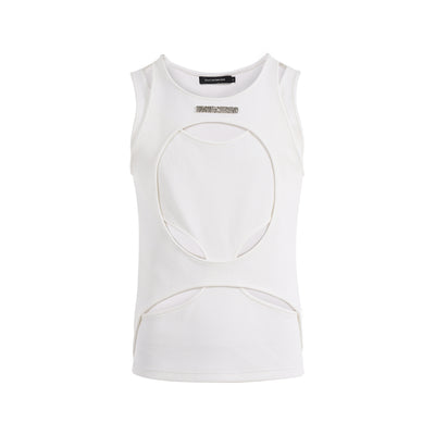 Chaleco Deportivo Hombre Verano Blanco Calado Transpirable - Image 5