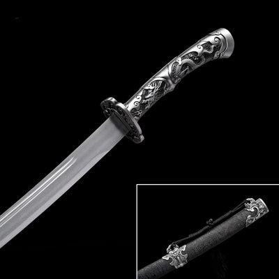 Dao Xiuchun de Acero Manganeso - Espada de Hoja Verde para Cine y Práctica - Image 7