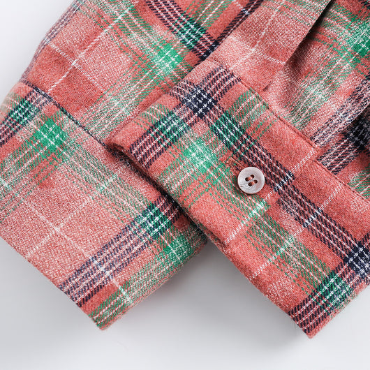 Camisa de Cuadros Estilo Cubano Manga Larga para Hombre - Image 5