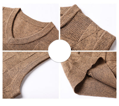 Chaleco Jacquard Texturizado para Hombre - Diseño Elegante en Colores Sólidos - Image 11