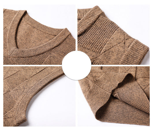 Chaleco Jacquard Texturizado para Hombre - Diseño Elegante en Colores Sólidos - Image 11