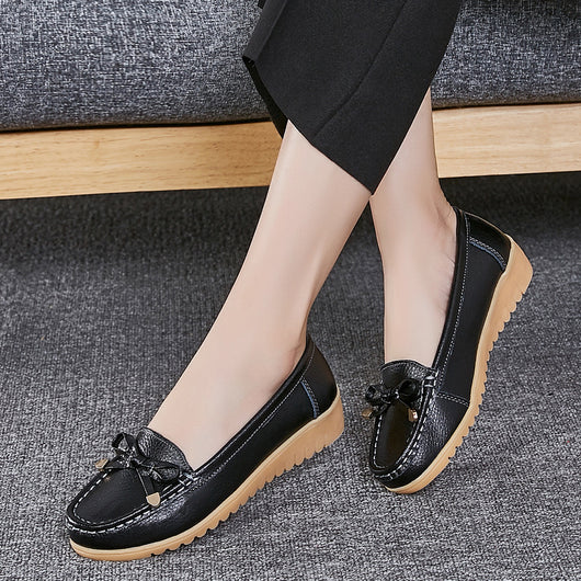 Zapatos Blancos Cómodos para Mujer Adulta con Tacón Inclinado Antideslizante - Image 7