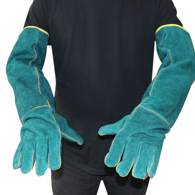 Guantes de Protección Anti-Mordida para Mascotas - Cuero Extralargo - Image 6