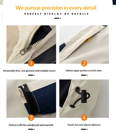 Chaqueta Impermeable Cortavientos con Forro Interior Desmontable - Image 16
