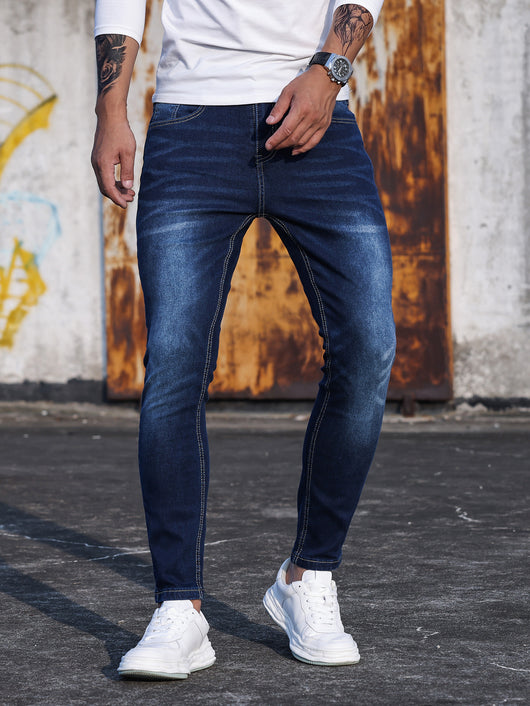 Pantalones Skinny Denim Azul con Elastano para Hombre - Image 10