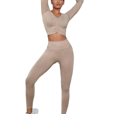 Ropa de Yoga Ajustada con Máximo Estiramiento y Costura Invisible - Image 2