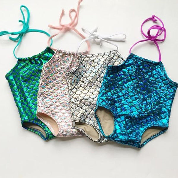 Traje de Baño Sirena Una Pieza para Niña - Diseño Moderno y Divertido