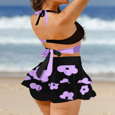 Bikini Dividido con Falda Coordinada y Detalle de Encaje - Image 7