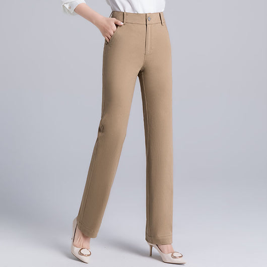 Pantalón Recto Holgado de Cintura Alta Reductora para Mujer - Image 8