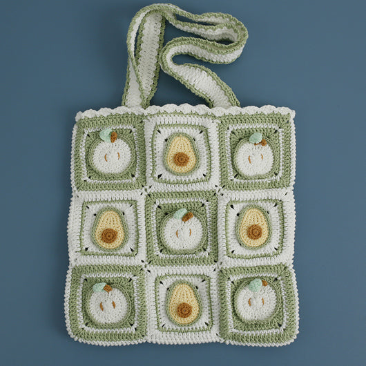 Bolso de Hombro Tejido a Mano para Verano