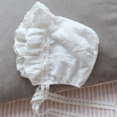 Gorro de Encaje Lolita para Recién Nacido - Diseño Elegante y Creativo - Image 4