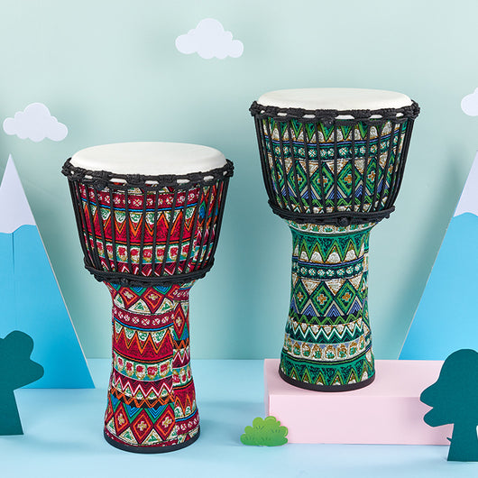 Tambor Artesanal de Piel de Oveja Yunnan - Instrumento Musical Infantil 8" y 10" - Image 9