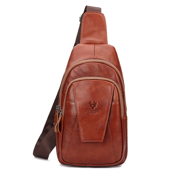 Bolso de Hombro en Cuero Vacuno Completo para Trabajo y Viajes