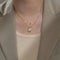 Tanabata Gift Natural Mother Oyster Necklace Blanco Moonlight 2 Estilo
