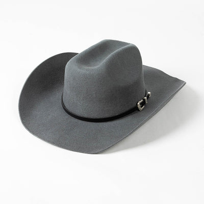 Sombrero Vaquero de Ala Ancha con Hebilla y Lana Pura - Image 42