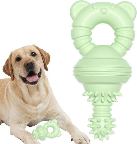 Juguete Masticable de Goma para Limpiar Dientes - Mordedor Resistente para Perros Grandes