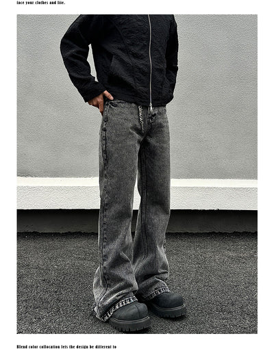 Pantalones Vaqueros Skinny Gris Desgastado para Hombre - Image 14