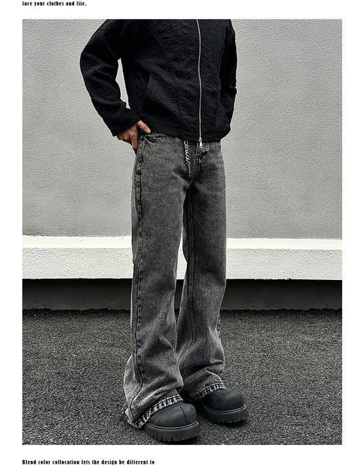 Pantalones Vaqueros Skinny Gris Desgastado para Hombre - Image 14