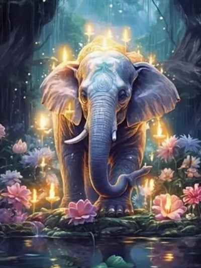Kit de Pintura con Diamantes: Paisajes de Animales - Image 20
