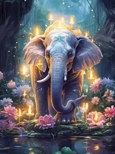 Kit de Pintura con Diamantes: Paisajes de Animales - Image 20