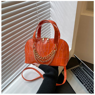 Bolso de Hombro con Patrón de Piedra y Cadena Personalizada - Image 7