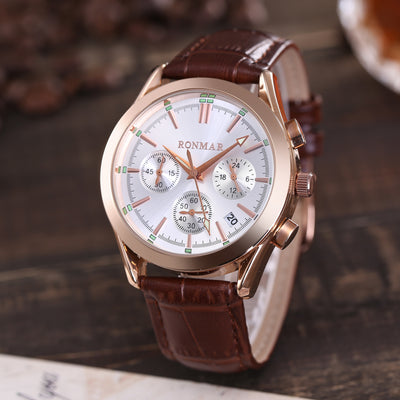 Reloj Casual Luminoso Resistente al Agua con Correa de Cuero - Image 10