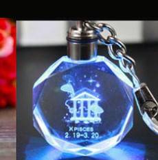 Llavero de Cristal Brillante con Colgante LED - Image 3